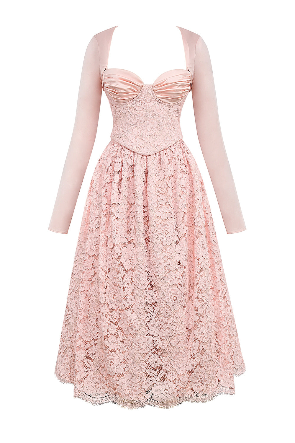 ballerina pink lace corset, skirt and bolero - sale