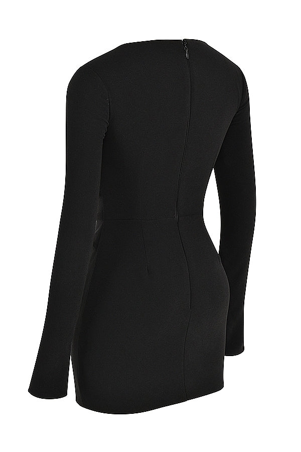 black mini dress