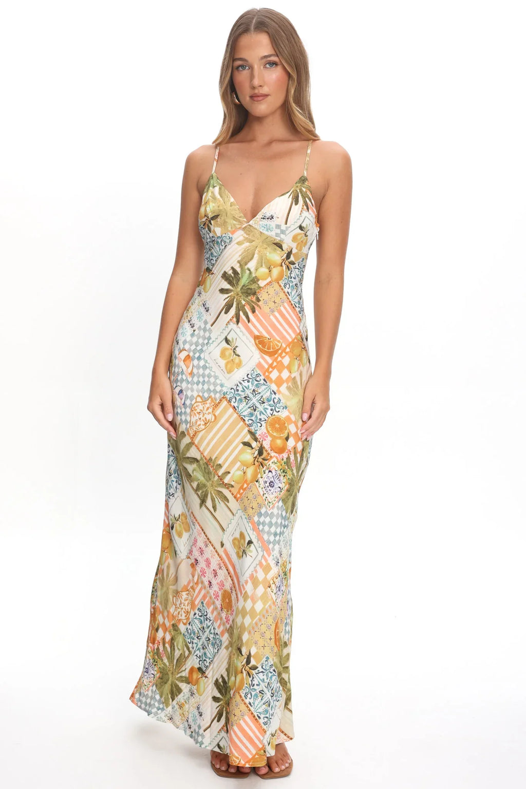 Jaya Floral A-line Maxi Dress Las Palmas