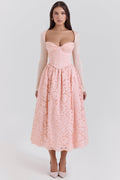 ballerina pink lace corset, skirt and bolero - sale