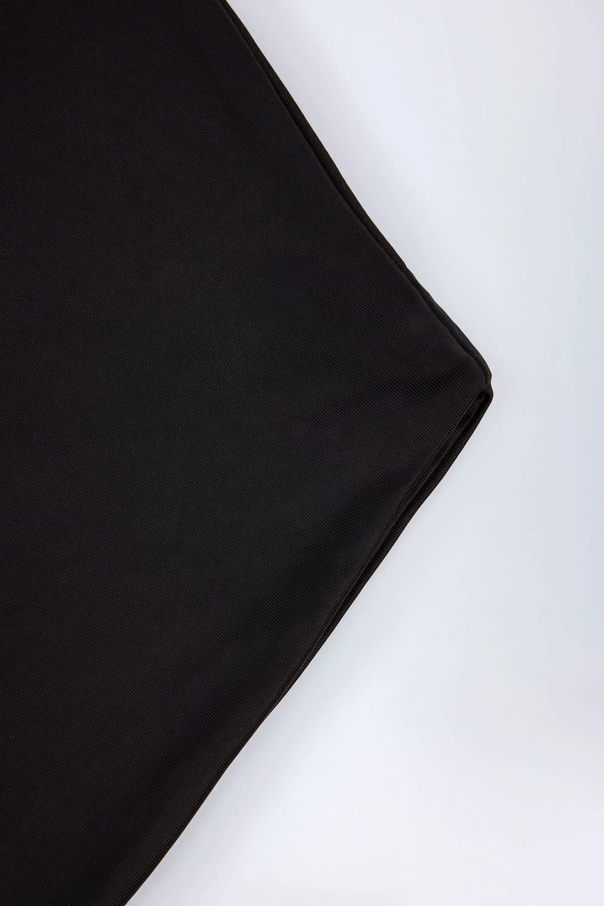 Slinky Jersey Backless Mini Dress in Black