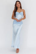 Arizona Sunset Criss-Cross Bow Back Dress Blue