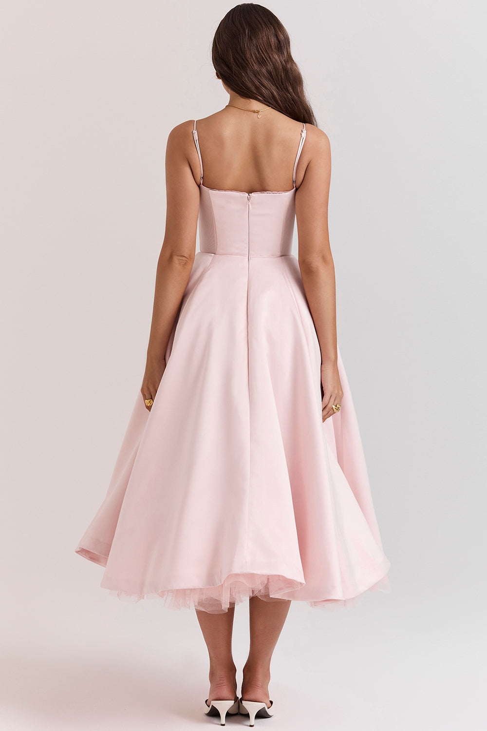 ballerina pink midi dress