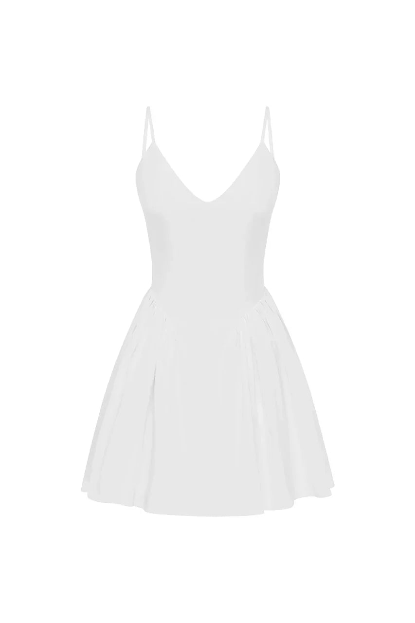 HENRIETTA MINI DRESS - WHITE