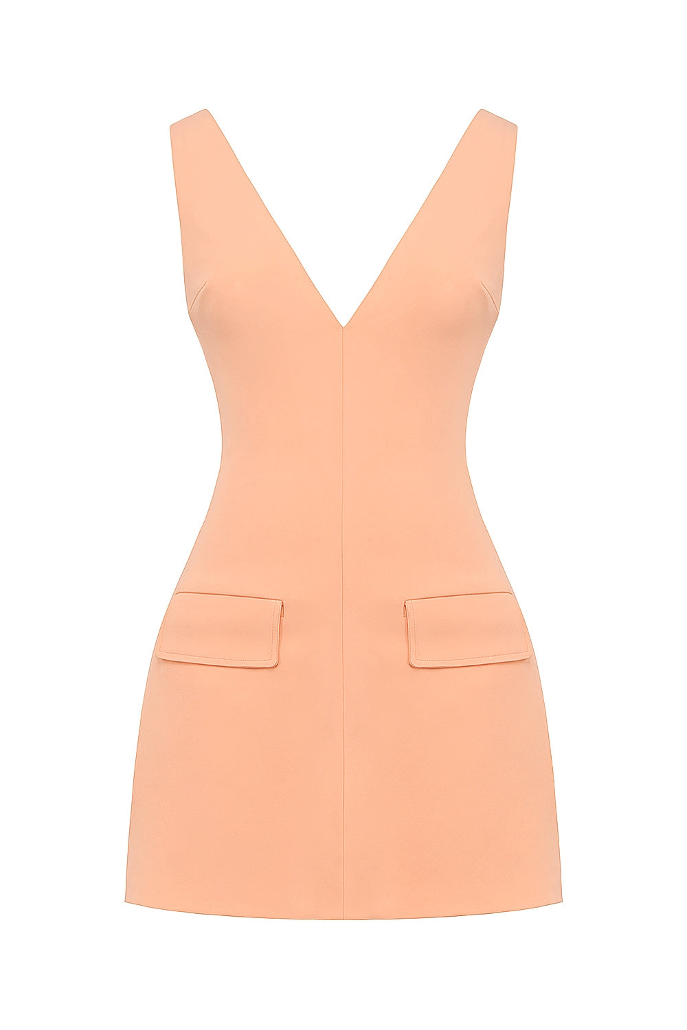sorbet plunge mini dress