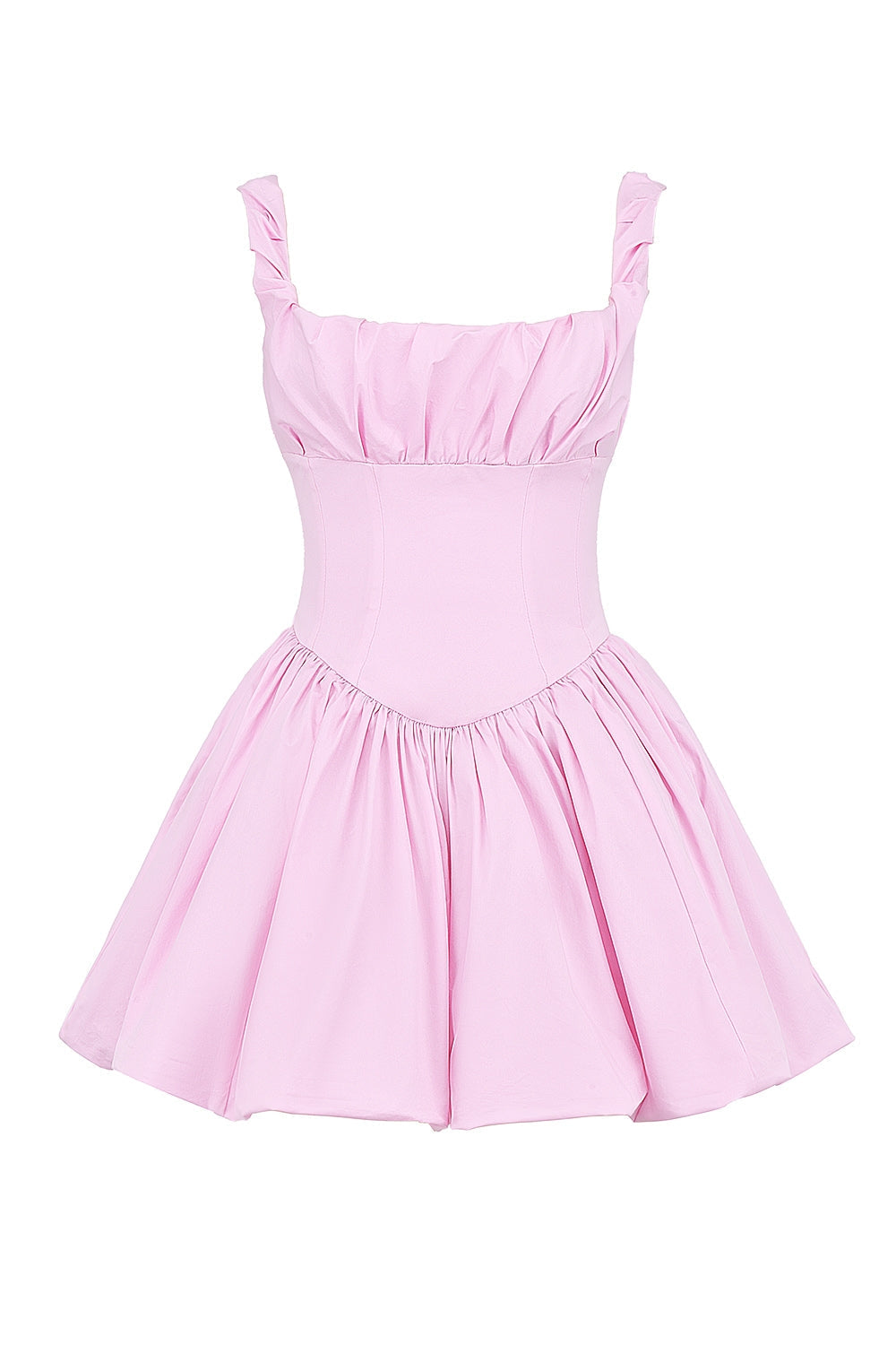 cotton candy cotton tulle mini dress