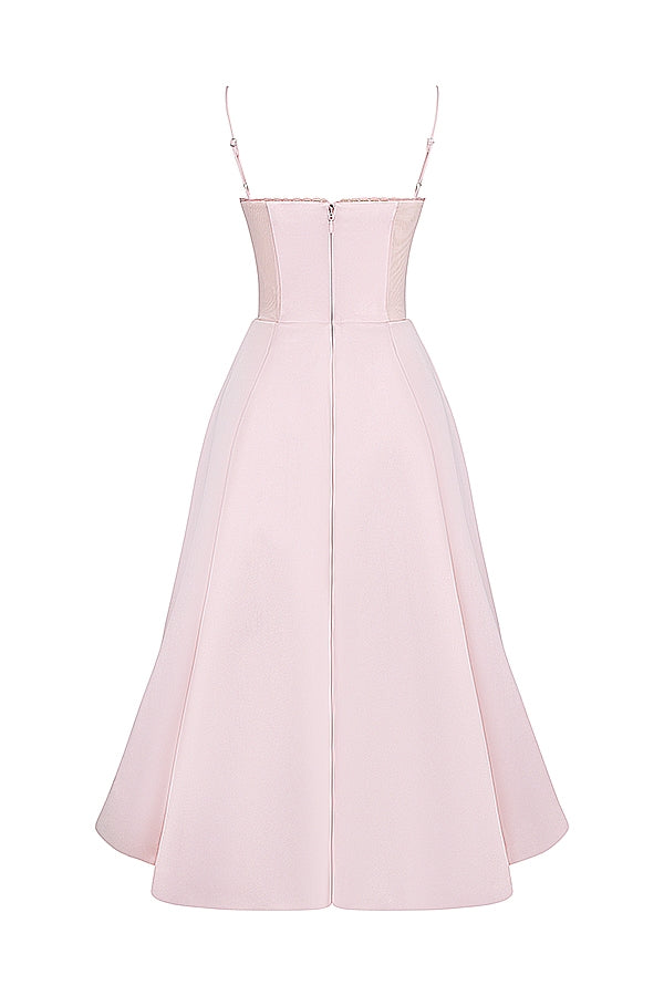 ballerina pink midi dress