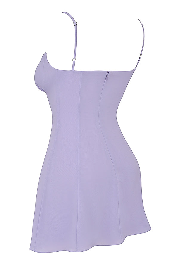 lavender mini dress