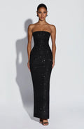 Pandra Maxi Dress - Black Sparkle